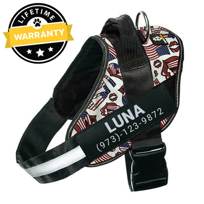 Lifetime Warranty Personalized Doggykingdom® NO PULL Harness